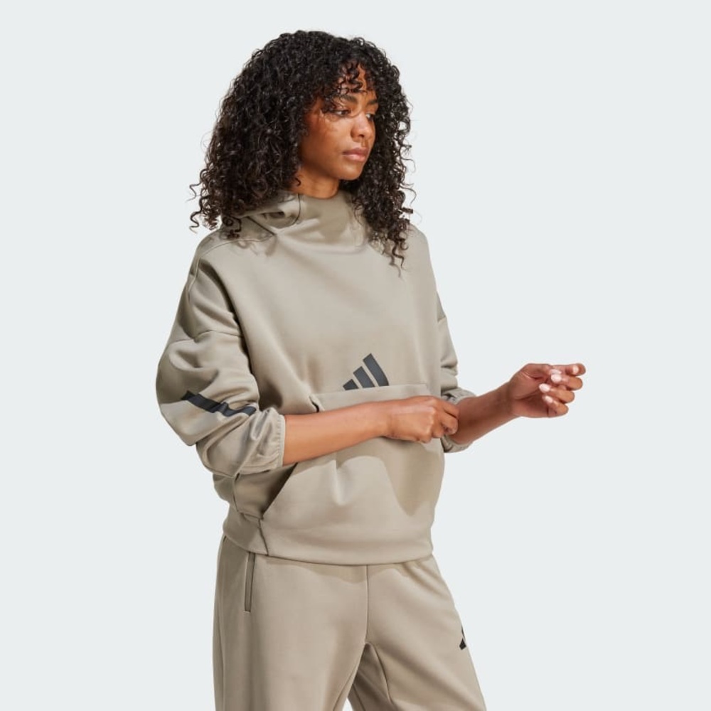 WOMEN’S ADIDAS Z.N.E. HOODED SWEATSHIRT SIZE LARGE *NWT* retail $100 - Picture 6 of 13